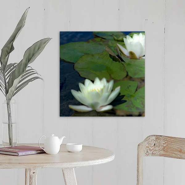 Water Lilies I - Canvas Wall Art, 20x20, Great Big Canvas