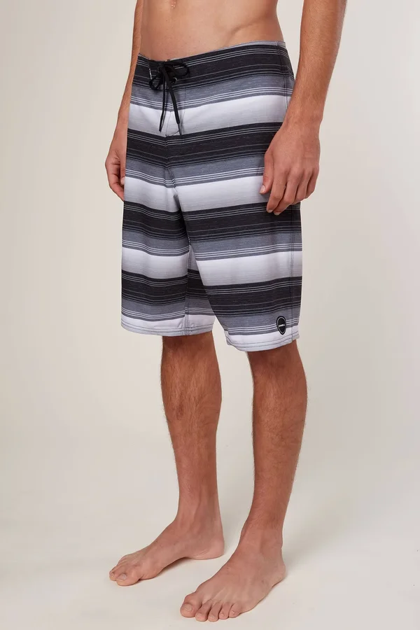 O&Neill Santa Cruz Stretch Stripe Boardshorts Men's Black - 38