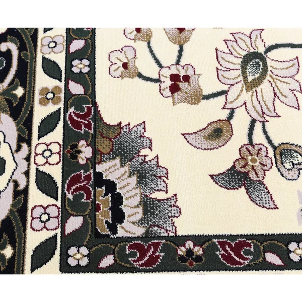 Linon Persian Treasures Isphahan Cream 9& x 12& Rug