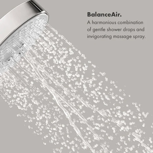 Hansgrohe 28471831 Raindance C 150 3 Jet Showerhead, Polished Nickel