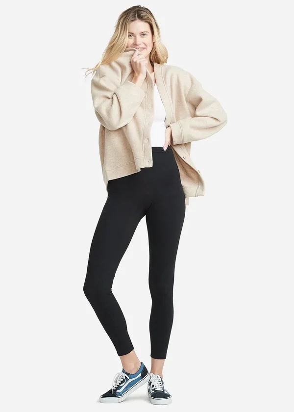 Yummie Rachel Cotton Stretch Shaping Legging, Tawny Port, Size 1x