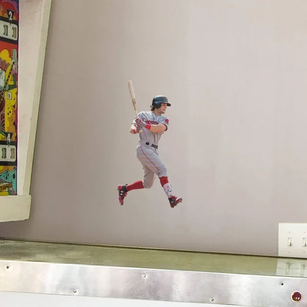 Andrew Benintendi for Boston Red Sox - Officially Licensed MLB Removable Wall Decal Life-Size Athlete + 2 Wall Decals (44x22W x