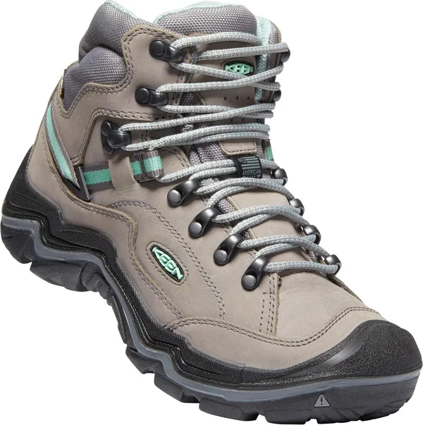 Keen Women's Durand II Mid Waterproof Boot - 5.5 - Grey Flannel, Steel Grey