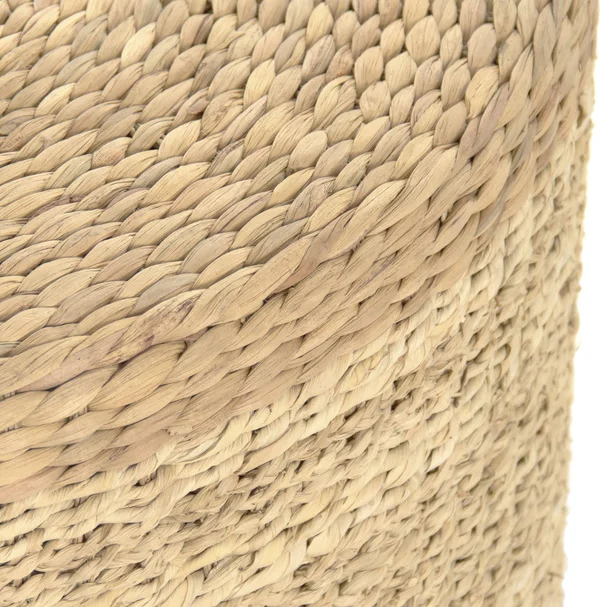 Zentique ZENGN-DNP2 29.75 x 16 x 29.75 in. Woven Ottoman Brown