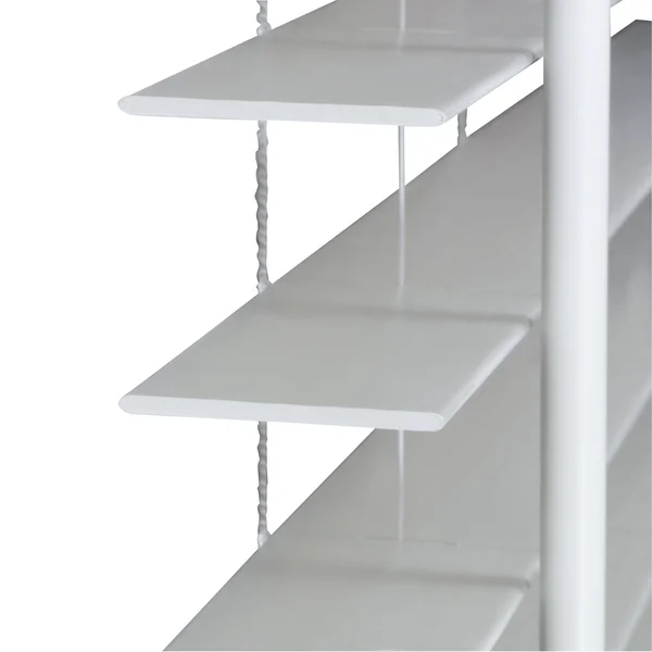 Lotus & Windoware 47 x 72 x 2 in. Cordless Faux Wood Blind - White