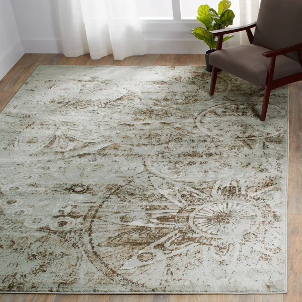 Porch & den Newel Grey Area Rug - 3&11x22 x 5&11x22