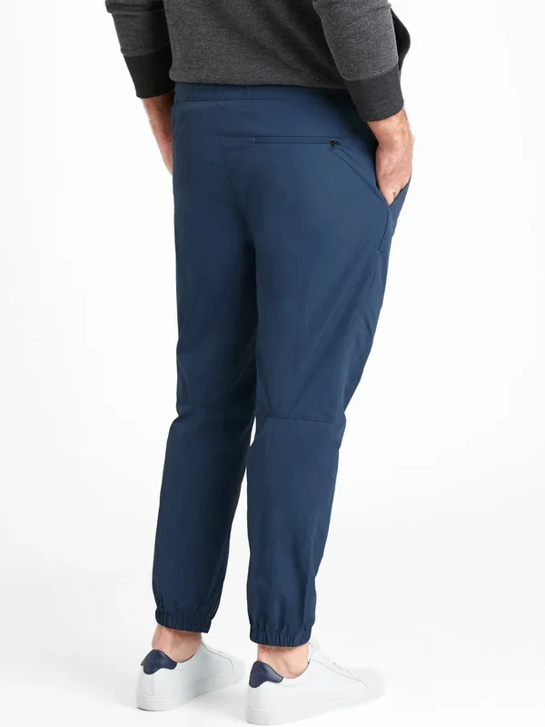 Banana Republic Men's Slim Water-Repellent Jogger Niagara Navy Tall Size XXL