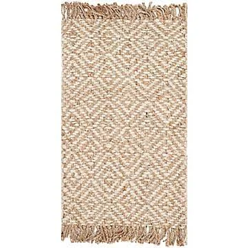 Monagra Geometric Handmade Flatweave Jute/Sisal Natural/Ivory Area Rug Bay Isle Home Rug Size: Rectangle 2&6x22 x 4&