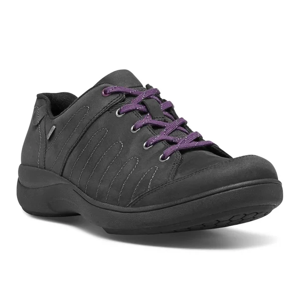 Aravon Women's REVsavor Flat, Black, 9