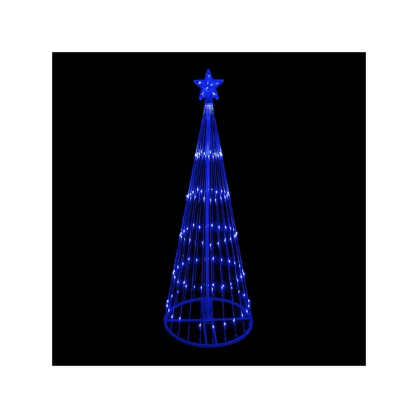 Northlight 32912662 12 ft. LED Lighted Show Cone Christmas Tree Outdoor Decoration Blue