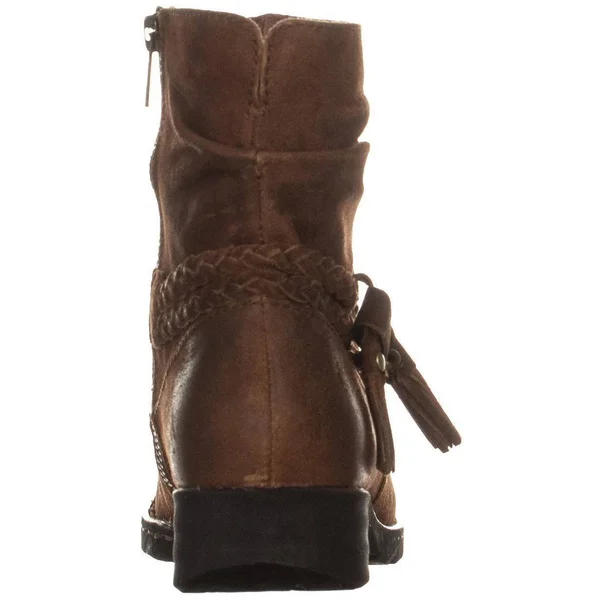 Born Ouvea Braid Ankle Boots, Rust