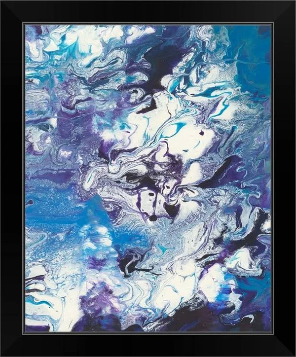 Meandering Mulberry II, Black Framed Wall Art, 16x20, Great Big Canvas