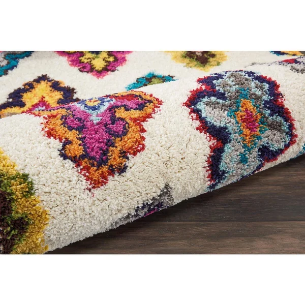 Nourison Moroccan Casbah MCB06 Area Rug, Ivory/Multicolor, 2&3x22 x 8&