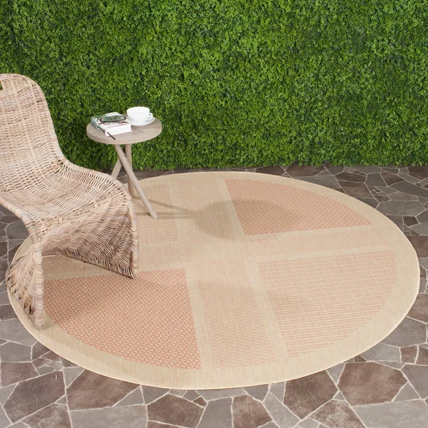 Safavieh Courtyard Area Rug CY1928 Natural - Terra, 6& 7x22 x 6& 7x22 Round