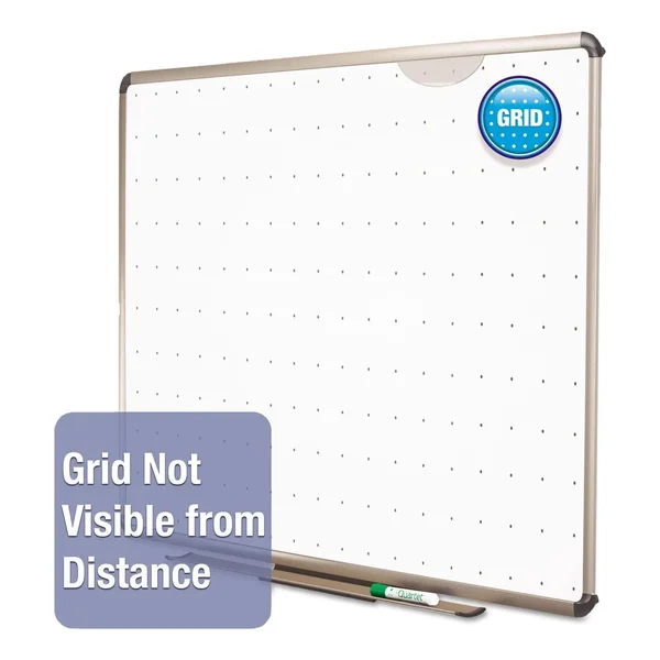 Quartet Prestige Total Erase - Whiteboard - wall mountable - 24.02 in x 18 in - white - euro titanium frame