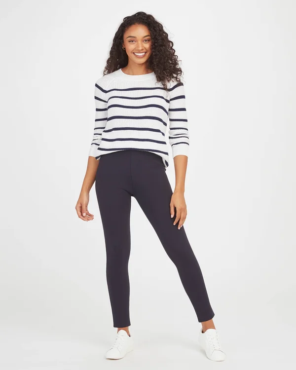 Plus Size Women's Spanx The Perfect Black Pants - Four-Pocket Ankle Pants