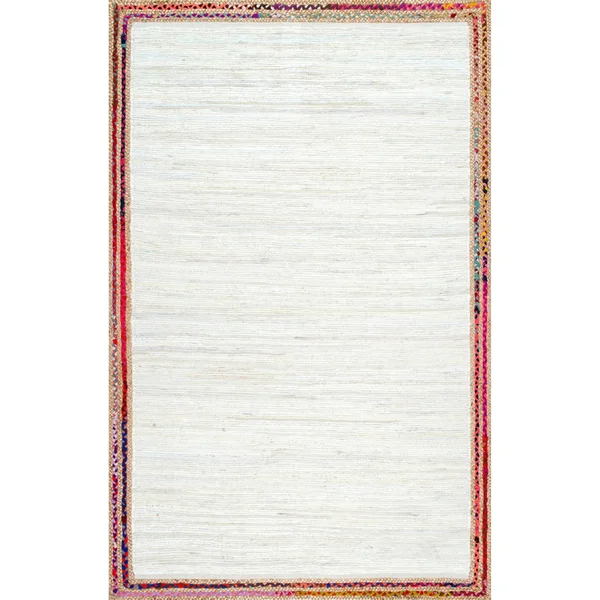 nuLOOM Braided Darline Light Blue 6& x 9& Area Rug