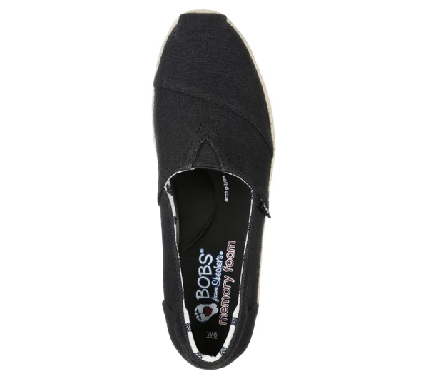 Skechers Women's Bobs Highlights 2.0 Fairy Duster Espadrille - Black