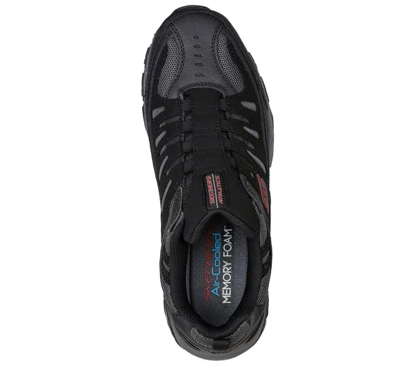 Skechers Men's After Burn M. Fit Sneakers, Black/Charcoal, 6.5