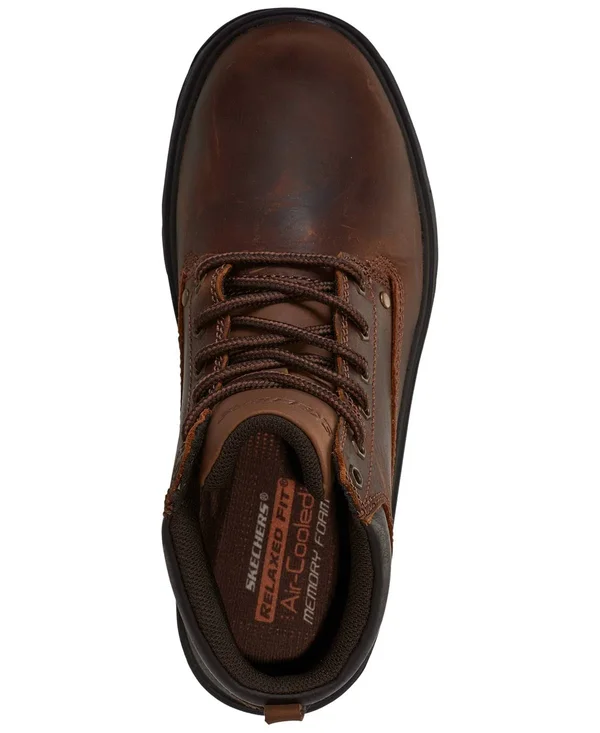 Skechers Men's Relaxed Fit Segment Garnet Boot - Dark Brown