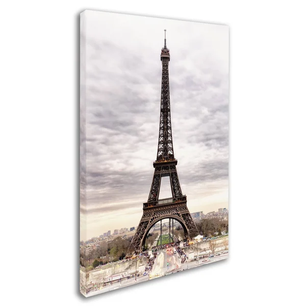 Trademark Fine Art The Eiffel Tower Canvas Art by Philippe Hugonnard, Size: 30 x 47
