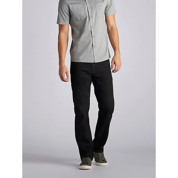 Lee Men S Modern Series Straight Fit Colored Jeans, Black Onyx