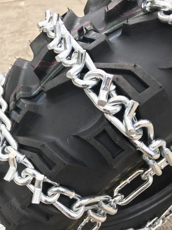 TireChain.com 22 x 11 x 8, 22 11 8 ATV UTV 2 Link V Bar Tire Chains Set of 2
