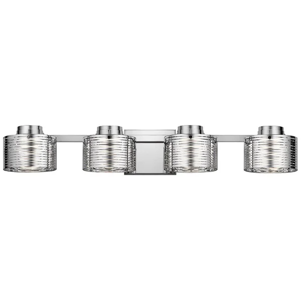 Elan 85057CH Santora Vanity - 4-Light LED, Chrome