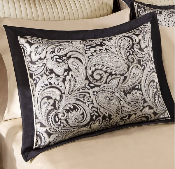 Madison Park Aubrey 12-Piece Comforter Set - Black, Queen