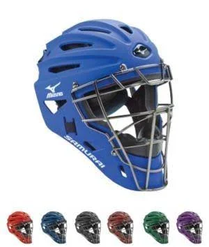 Mizuno G4 Samurai Catcher&s Helmet, Navy