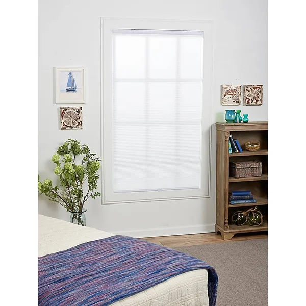 St. Charles Light Filtering 23.5x22 x 64x22 Cordless Cellular Shade in White