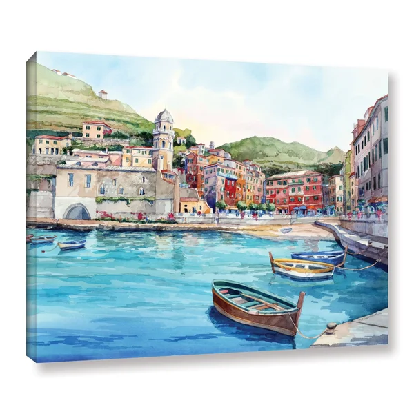 ArtWall Bill Drysdale & Vernazza & Gallery-Wrapped Canvas - 18 x 24