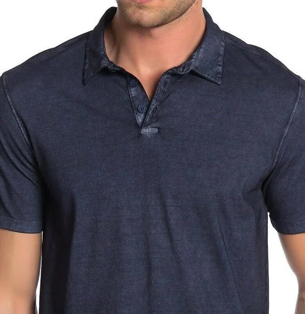John Varvatos Star USA Short Sleeve Gunpowder Wash Polo - Midnight at Nordstrom Rack