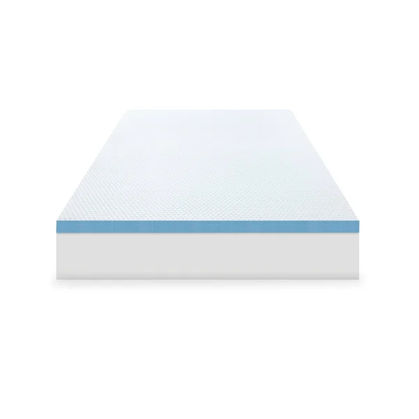 SensorPEDIC 3x22 Elite Cooling Gel-Infused Memory Foam Mattress Topper, White, Full
