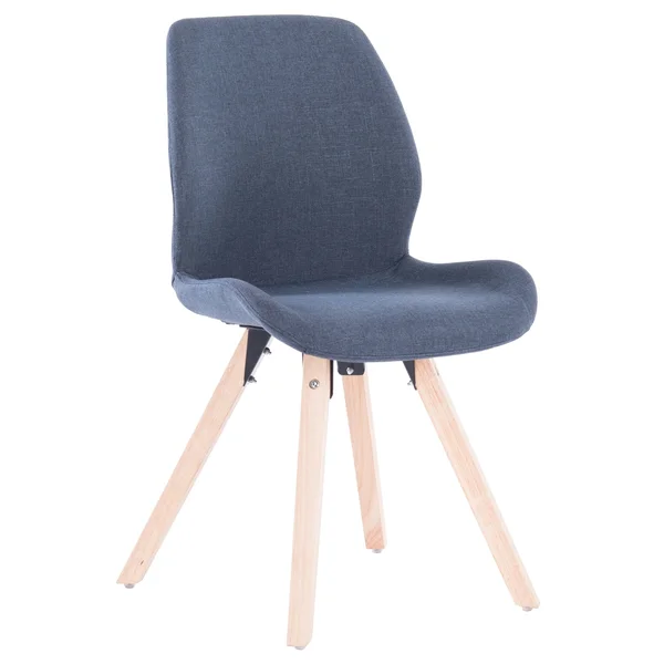 Porthos Home Modern Dining Chair with Rubberwood Dowel Legs, Set of 2 (Blue)