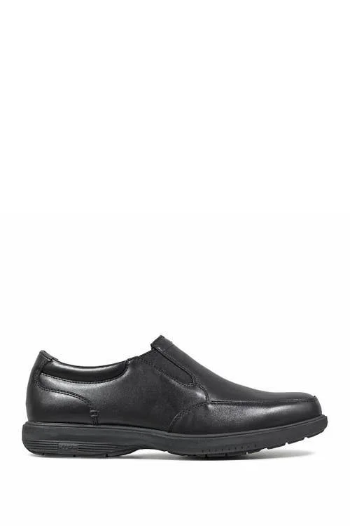 Men's Nunn Bush Myles St. Moc Toe Slip On, Size: 11, Black