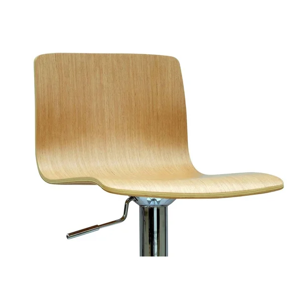 Somette Oak Bent Wood Pneumatic GAS Lift Adjustable Swivel Stool (White Oak Adjustable Height Swivel Stool)