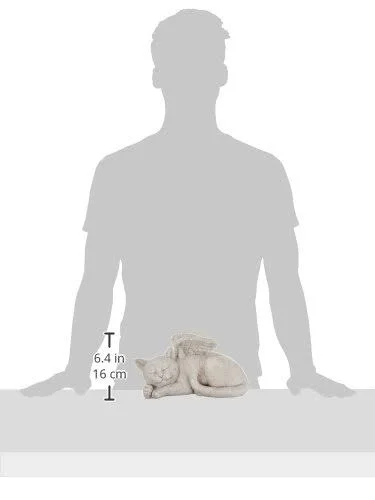 Design Toscano QL6080 Cat Angel Pet Memorial Grave Marker Tribute Statue - One size, Full Color