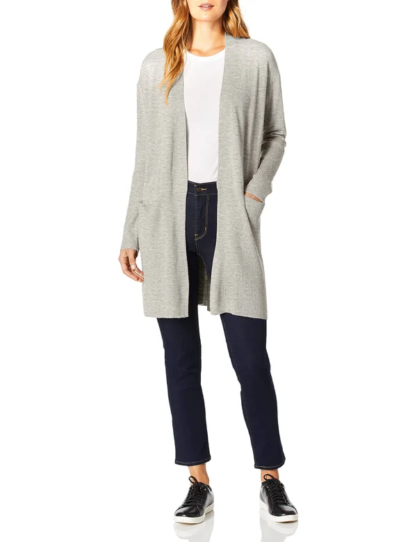 Splendid Long Cardigan Heather Grey
