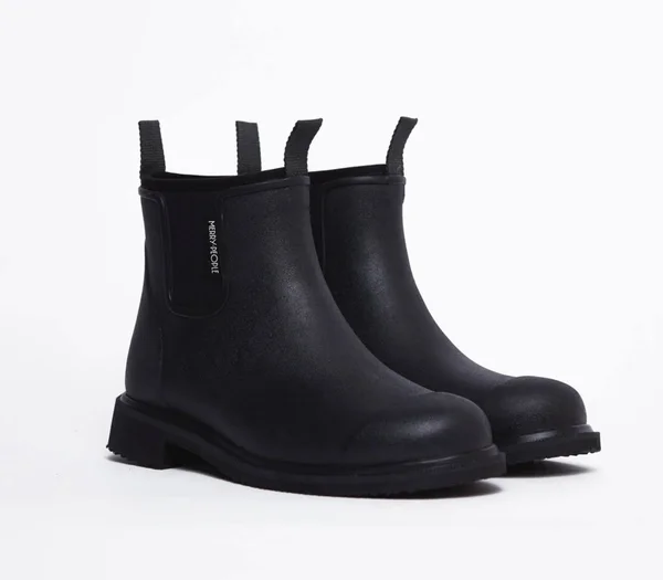 Merry People, Bobbi Rain Boot, Black & Black 7