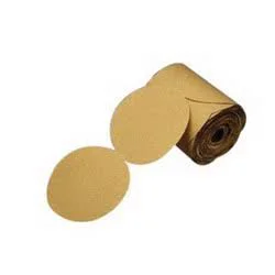 3M 49917 Stikit Gold Paper Disc Roll 216U, 6 in, P150a, 175 Discs per Roll, 6 Rolls per Case