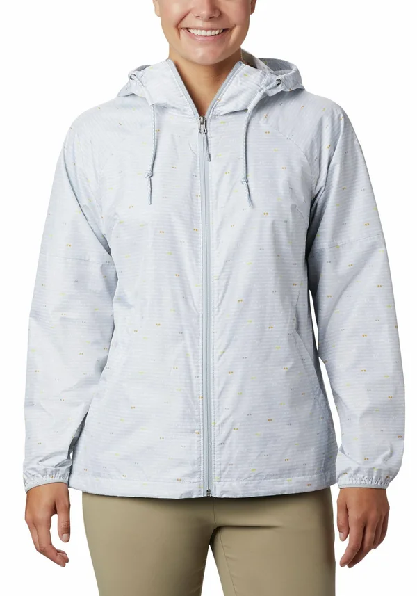 Columbia Women's Side Hill Printed Windbreaker - Cirrus Grey Between The Lines Print, Small