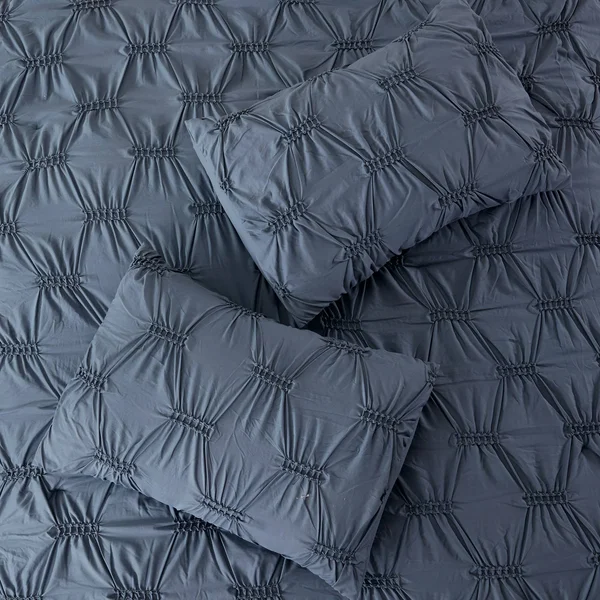 Modern Threads 5-Piece Queen Solid Textured Comforter Set in Alanis