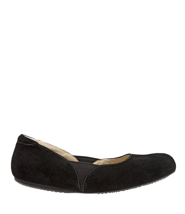 SoftWalk Norwich Flat - Women's - Black Suede