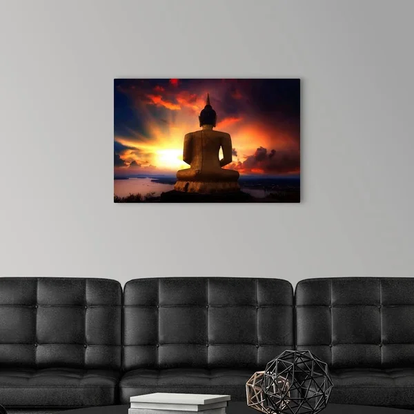 Buddha Call - Large Solid-Faced Canvas Wall Art Print, Great Big Canvas
