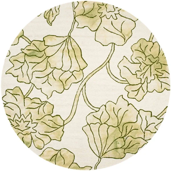 Safavieh Dip Dye DDY683B Ivory - Light Green 7& Square Area Rug