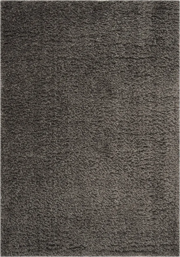 Safavieh Flokati Shag FLK950H 2&0x22 x 8&0x22 Runner Charcoal Area Rug