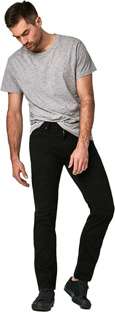 Mavi Men's Zach Straight Leg in Black Williamsburg - Men's Jeans
