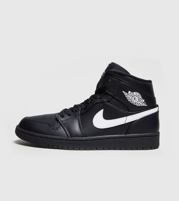 Air Jordan 1 Mid Black White - Size 11.5 Men