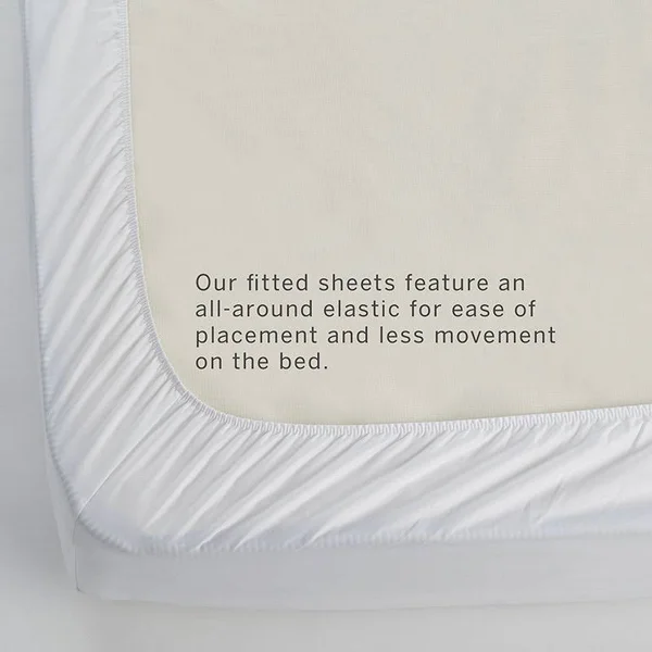 Company Cotton Bamboo Sateen Sheet Set - Shell - Orange/Coral, Size Twin, The Company Store
